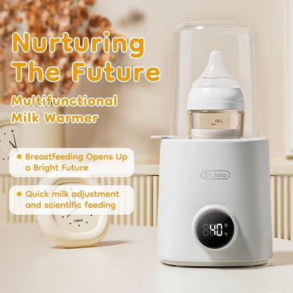 Dr.isla Electric Baby Bottle Warmer BPA-Free 36-100℃ Adjustable Steam