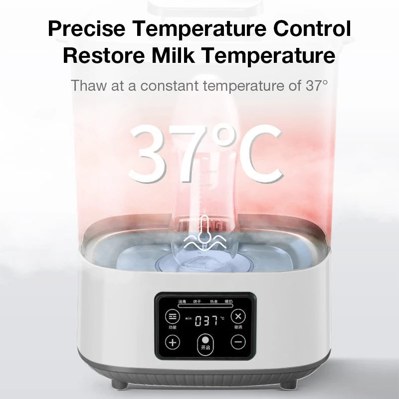 5 in 1 Baby Bottle Sterilizer With Drying Bottle Heater Capacity Auto Shut-Off
