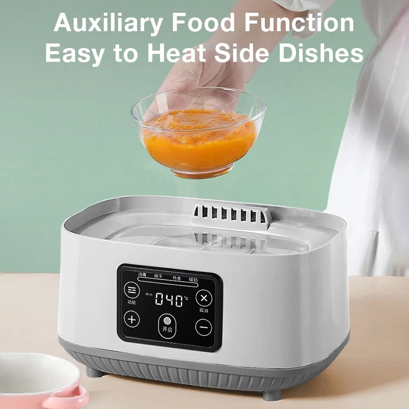 5 in 1 Baby Bottle Sterilizer With Drying Bottle Heater Capacity Auto Shut-Off