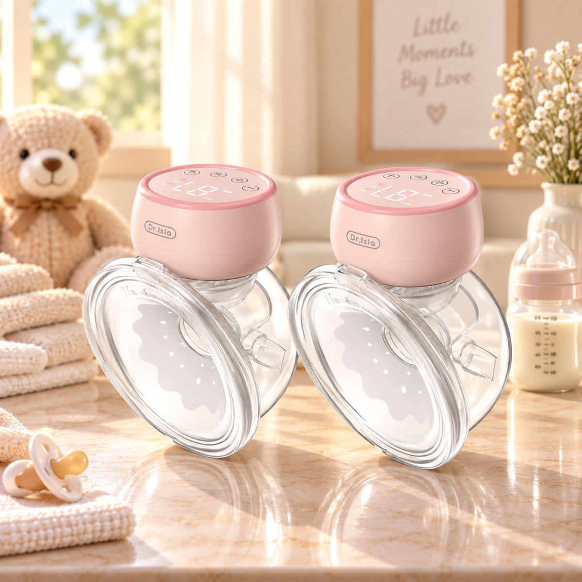 Dr.isla 2pcs EB30 Breast Pump Electric